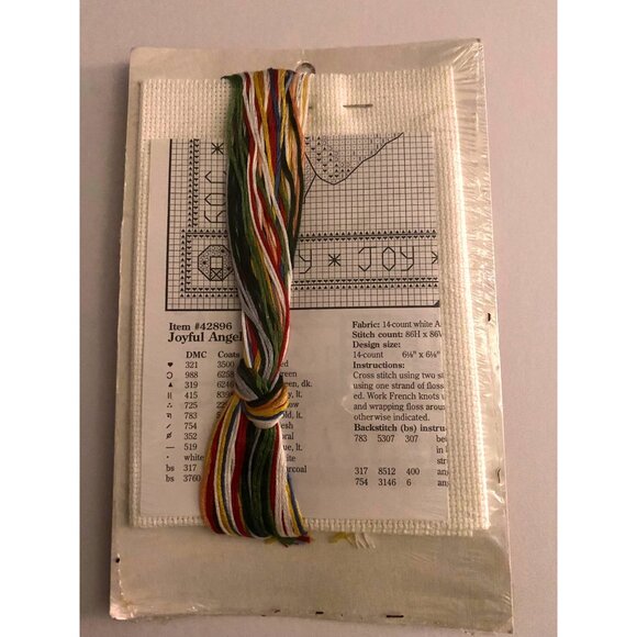 Joyful Angel Heartstrings Counted Cross Stitch Kit By Sally Reiner Farris 42896 - Picture 4 of 4